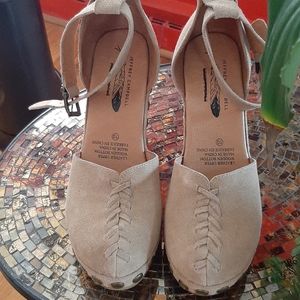 Free People Suede Studded Mary Janes Clogs